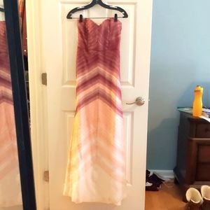 Parker Black formal size 0 peach ombre dress